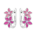 925 Sterling Silver Maple Leaf Drop Earrings Trendy Anniversary Jewellery