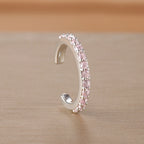 1PC Simple Metal Crystal Ear Cuff Non Piercing Fake Cartilage Clip