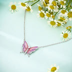 925 Sterling Silver Luminous Firefly Heart Shaped Zircon Pendant Necklace For Women Fashion Anniversary Birthday Jewelry Gifts