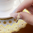Fascinates Star Ring 925 Sterling Silver Glam Trendy Jewellery Women