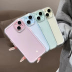 Luxury Clear Colour Frame Case for iPhone 17 16 15 14 13 12 Pro