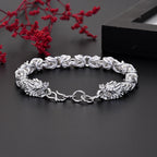 Dragon Head Bracelet 925 Sterling Silver Men Women Designer Wedding Jewelry