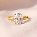 925 Sterling Silve Zircon Gorgeous Shiny Oval Stone Rings For Women Engagement Wedding Luxury High Quality Fine Jewelry Gift