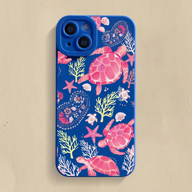 Sea Turtle Shockproof Soft Case for Samsung S25 S24 S23 Ultra A16