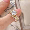 D VVS1 2ct Moissanite Diamond Wedding Band 14K Gold Filled Certified Ring