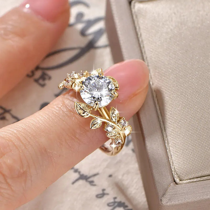D VVS1 2ct Moissanite Diamond Wedding Band 14K Gold Filled Certified Ring