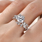 D VVS1 2ct Moissanite Diamond Wedding Band 14K Gold Filled Certified Ring