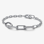 New 925 Silver Sparkling Heart to Heart Double Loop Leather Rope Weaving Bracelet Fashion DIY Charm Exquisite Jewelry Gift