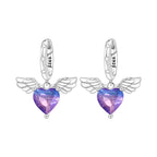 925 Sterling Silver Pink Sweet Bow Drop Earrings Trendy Anniversary Jewellery