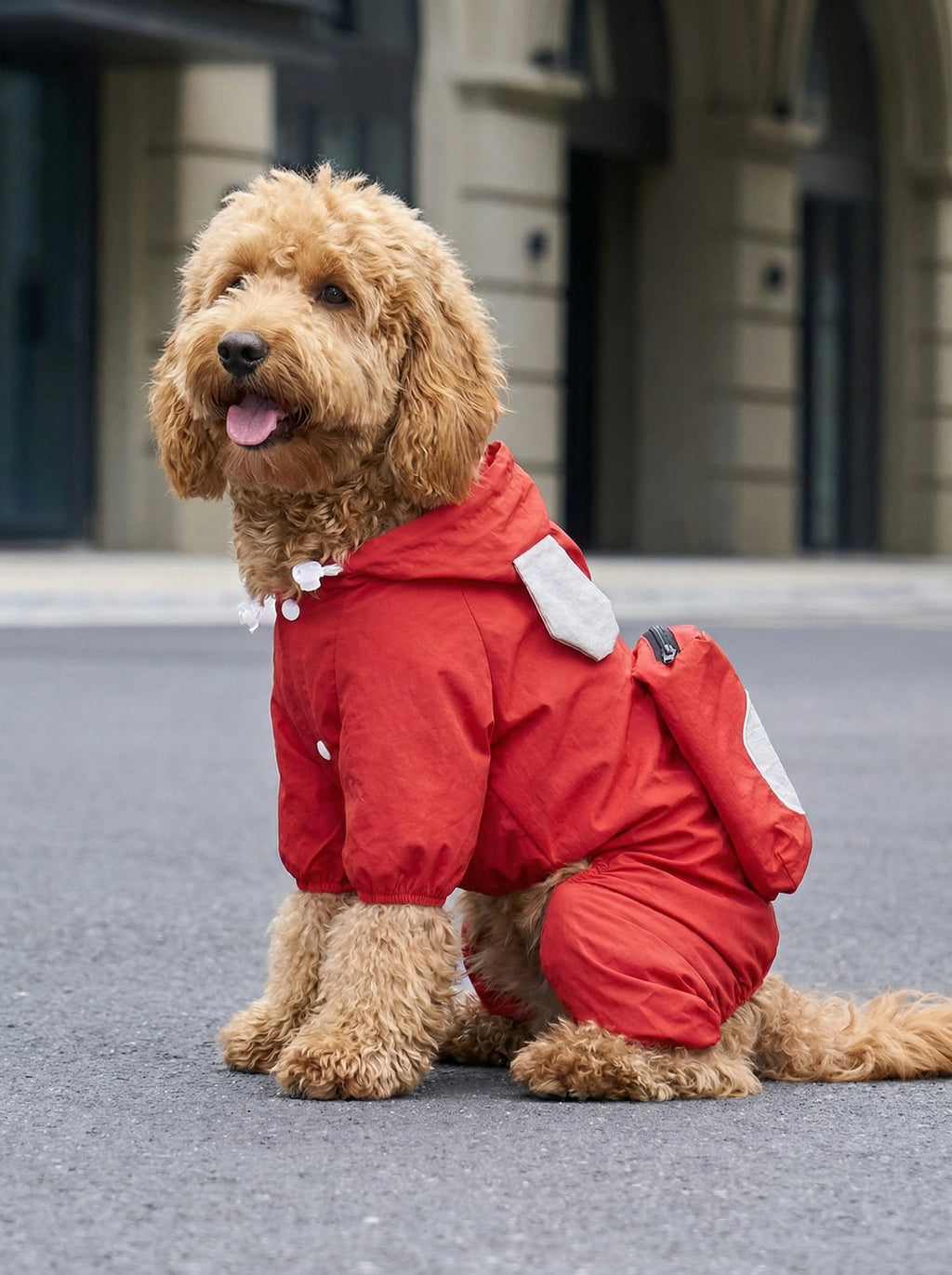 Dog Clothes Windproof  Bodysuit, Winter Hiking Jacket for Small Dogs, Full Body Outdoor Adventure Puppy Clothes, Warm & Safe
