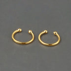 2022 New Stainless Steel Minimal Hoop Earrings Cubic Zirconia