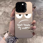 Black Angry Expression IMD Case for Samsung S25 S24 Ultra S23 A16