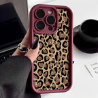 INS Leopard Print Case for iPhone 17 16 15 14 13 12 11 Pro Max XR XS SE2