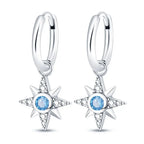 925 Sterling Silver Sparkling Wings Drop Earrings Trendy Anniversary Gift