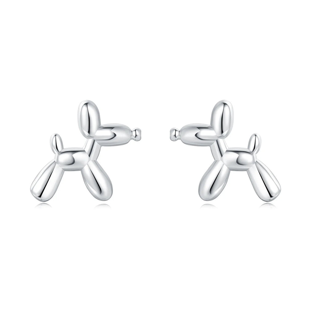 925 Sterling Silver Romantic Pink Love Heart Stud Earrings Birthday Gift