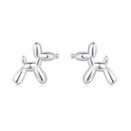 925 Sterling Silver Romantic Pink Love Heart Stud Earrings Birthday Gift