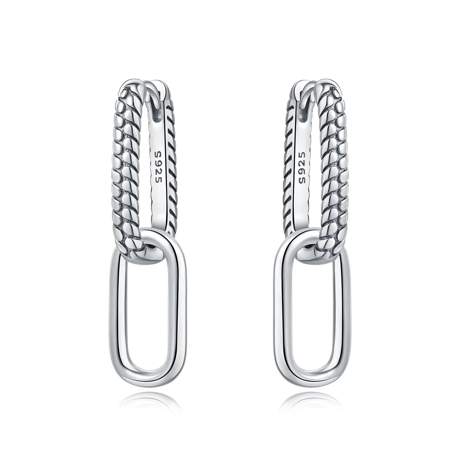 925 Sterling Silver Crystal Circular Eardrops Fashion Versatile Drop Earrings