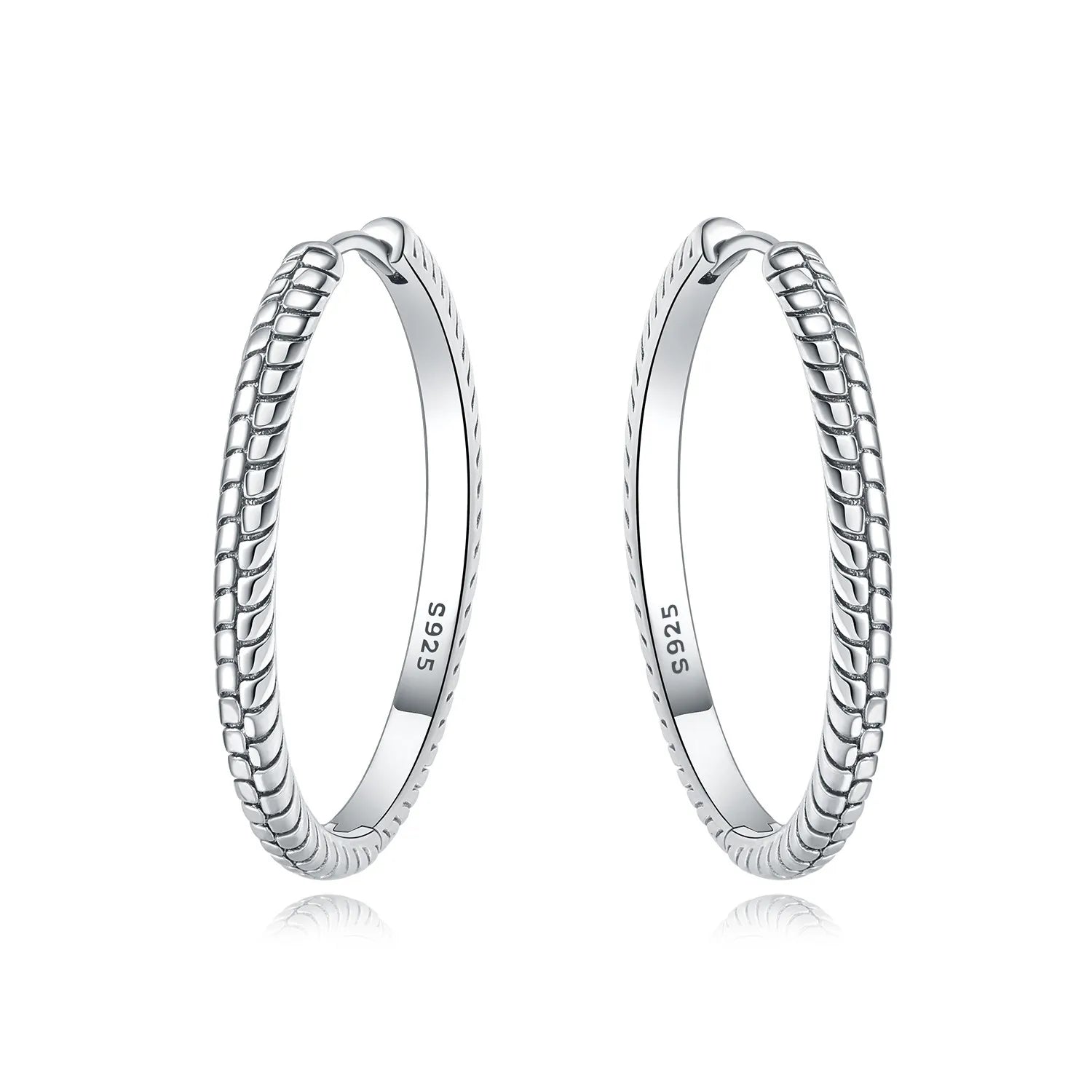 925 Sterling Silver Simple Gold U-shaped Versatile Hoop Earrings Birthday Gift