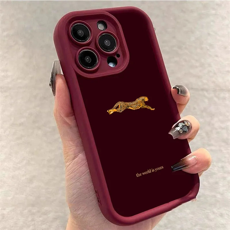 Leopard Fashion Pattern Case for iPhone 17 16 15 14 13 12 11 Pro Max 7 8 Plus