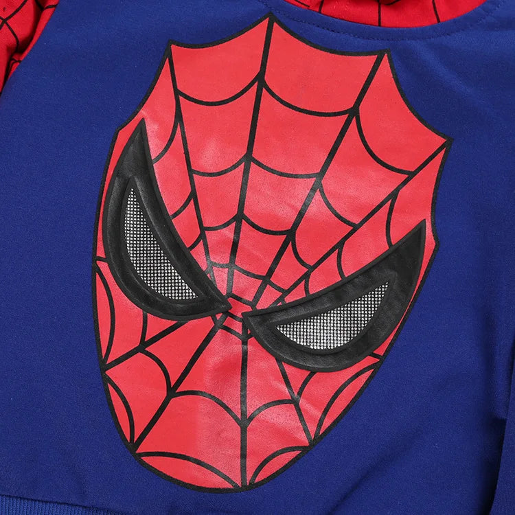 Kids Spiderman Costume Clothing Set Boys Spring Coat & Pants 2pc Clothes Suit