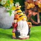 16cm Honey Gnome Figurines Bee Dwarf Statues Bookshelf Desktop Tabletop Room Objects