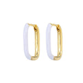 Colourful Neon Enamel Metal Huggie Hoop Earring Stainless Steel