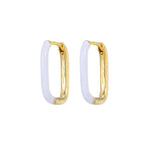 Colourful Neon Enamel Metal Huggie Hoop Earring Stainless Steel