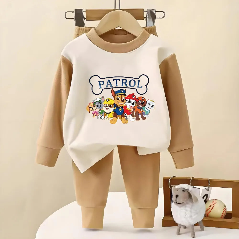 PAW Patrol Boys Long Sleeve Home Wear Set Dralon Fabric Soft Pyjamas