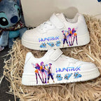 K-pop Girls Fashion White Trainers Student Anti-slip Breathable Sport Shoes