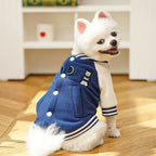 Winter Coats for Dogs Fleece Bear Dog Baseball Jacket Puppy Costume Cat Clothing Chihuahua Bichon Dachshund Items Dog Clothes