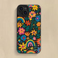 Colourful Flowers Rainbow Case for iPhone 16 15 14 13 12 Pro Max