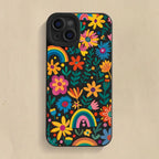 Colourful Flowers Rainbow Case for iPhone 16 15 14 13 12 Pro Max