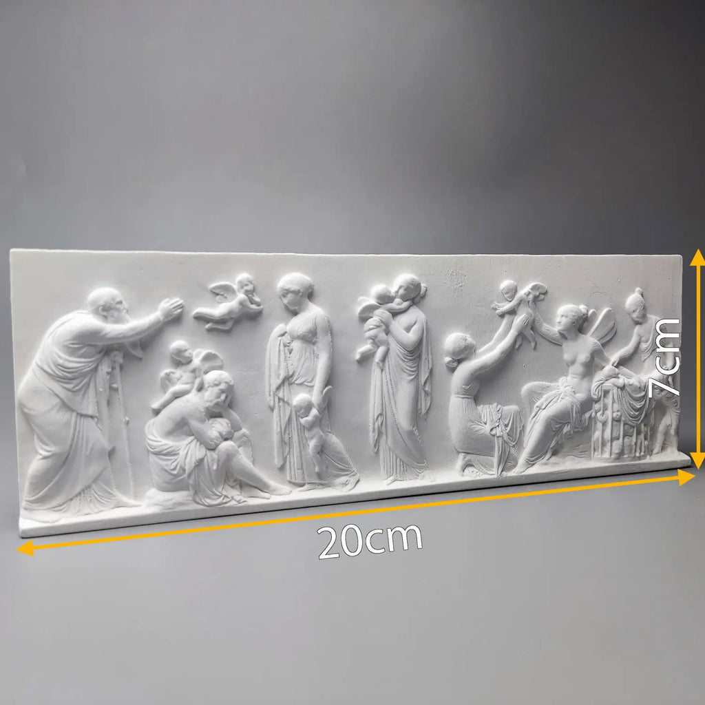 Relief Wall Decor The Ages of Love Sculpture Roman Style Plaque Office Library Decoration