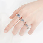 NeeTim 1-5CT Moissanite Ring Lab Diamond Solitaire Ring for Women S925 Silver Engagement Party Wedding Band Jewelry Certified