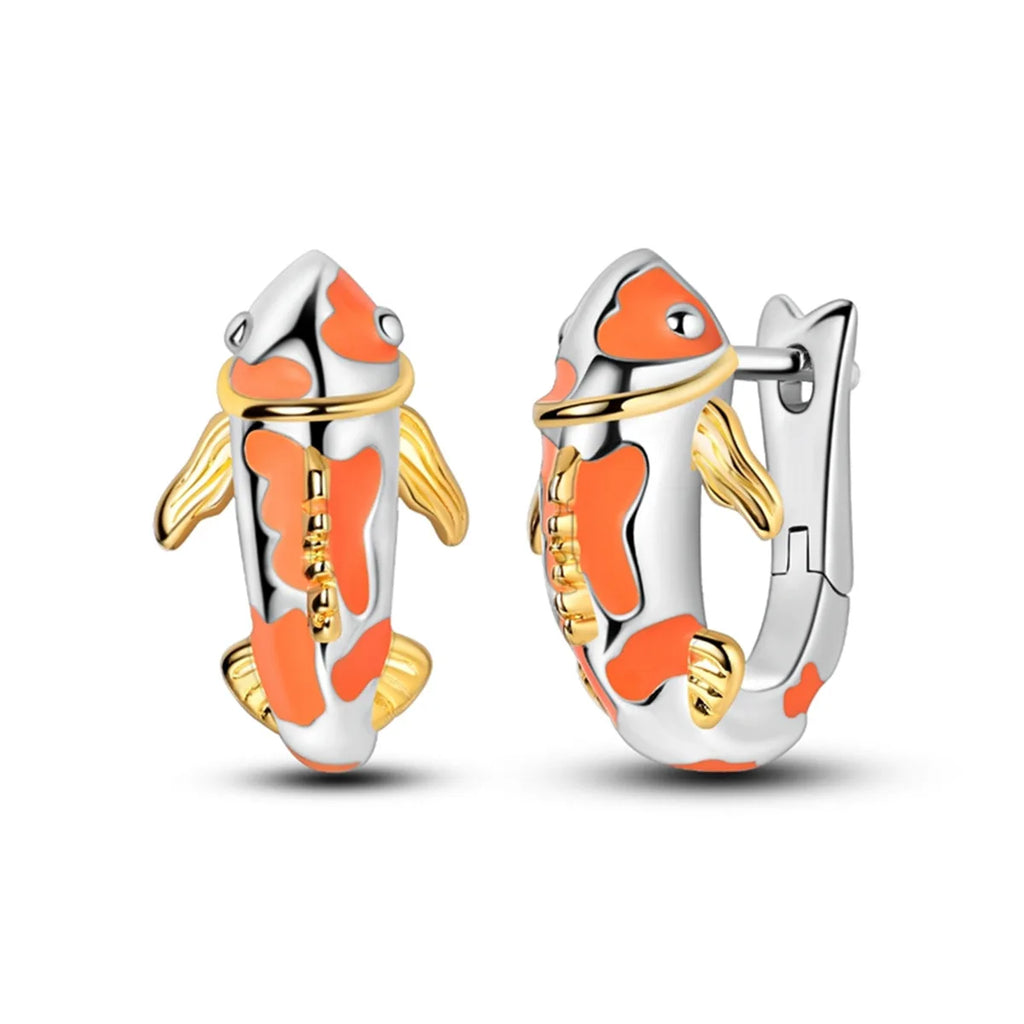 925 Sterling Silver Cats Dogs Animals Hoop Ear Studs Anniversary Gift