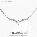 Water Drop Necklace & Earrings Set Ice Crystals 925 Sterling Silver Gift