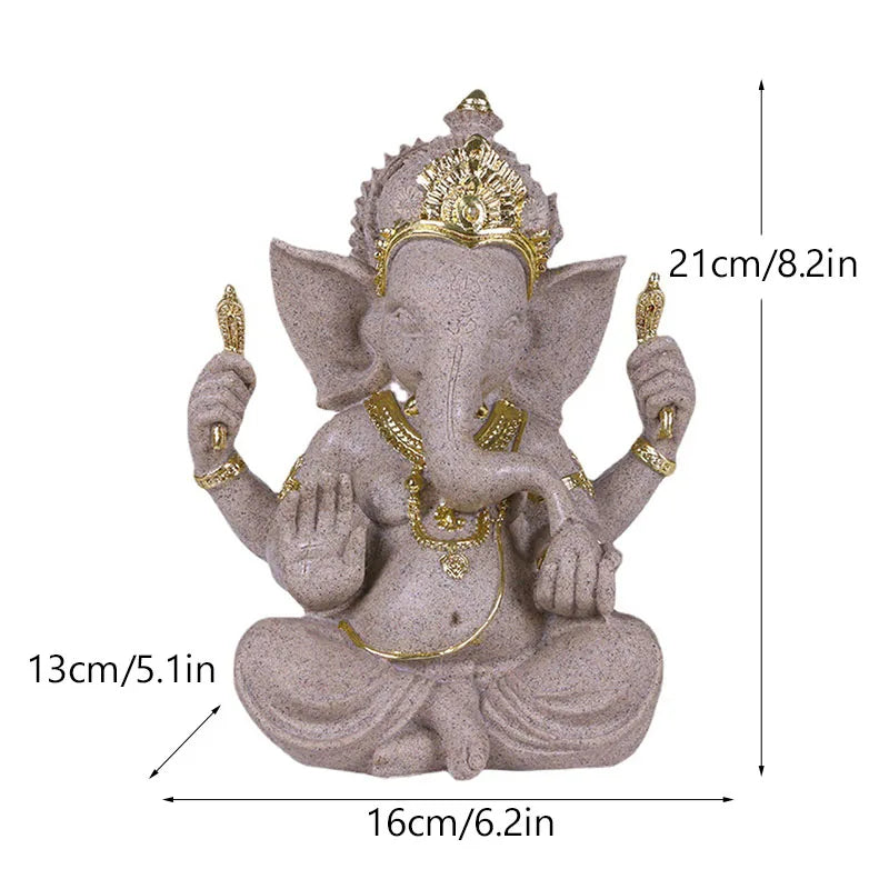 Resin Indian Ganesha Shiva God Statue Lord Hanuman Hindu Buddha Religious Fengshui Decor