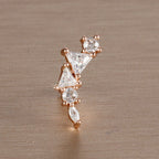 1PC 6 Styles Stainless Steel Mini Zircon Cartilage Piercing Stud
