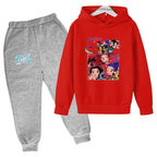 Kids Kpop Demon Hunters Tracksuit Hoodie & Pants Set 2-13 Years Casual Outfit