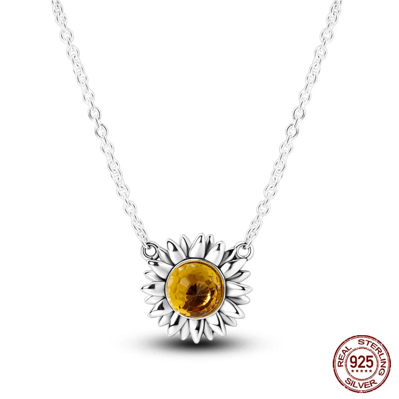 925 Sterling Silver Luminous Firefly Heart Shaped Zircon Pendant Necklace For Women Fashion Anniversary Birthday Jewelry Gifts