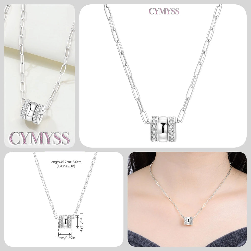 Original 925 Sterling Silver 18K Gold Heart Lock and Key Necklace Y-shaped Chain Necklace For Women Memorial Prayer Jewelry Gift
