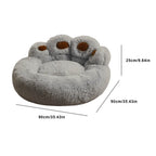 Fluffy Pet Sofa Dog Bed Basket Kennel Mat Plush Cat Supplies - Ship from UK