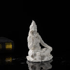 13cm Sandstone Shiva Statue Yoga Figurine Ornament Zen Meditation India Religion