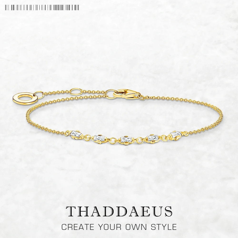 Modern Touch Link Chain Bracelet 925 Sterling Silver Classic Jewellery Gift