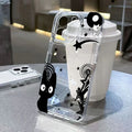 Cute Black Cat Y2k Case for Samsung Galaxy S25 S24 S23 Ultra S22 FE A54 A55