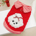 Fashion Pet Clothes Warm Fleece Dog Vest, Stylish Thick Plush Puppy Coat for Small Medium Dogs, Cute Cat Jacket Outfits