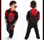 Kids Spiderman Costume Clothing Set Boys Spring Coat & Pants 2pc Clothes Suit
