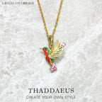 Colourful Hummingbird Necklace 925 Sterling Silver Bohemia Jewellery Gift