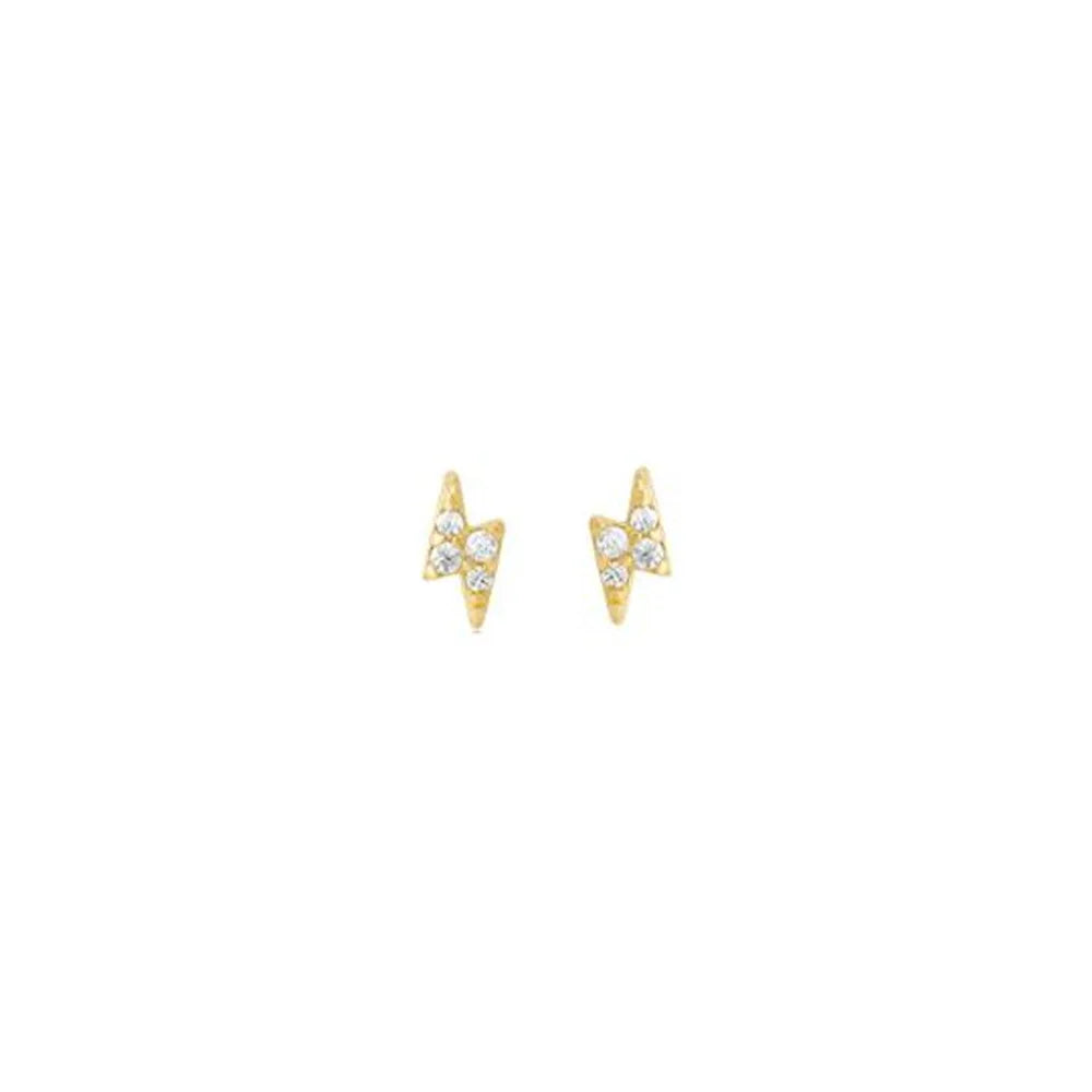 Fashion Stainless Steel Zirconia Chain Small Hoop Earrings Flower Pendant