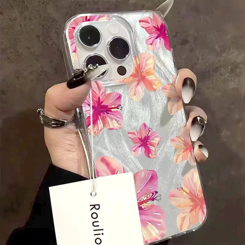 Watercolor Hibiscus Case for Samsung Galaxy A36 A16 A55 A35 S25 S24 Ultra
